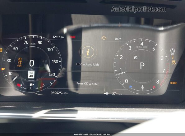 SALGS2SVXJA394348 2018 LAND ROVER RANGE ROVER Gray Vista de los asientos traseros
