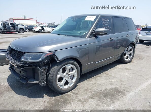 SALGS2SVXJA394348 2018 LAND ROVER RANGE ROVER Gray Vista tres cuartos delantera izquierda