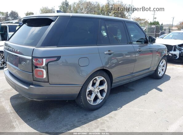 SALGS2SVXJA394348 2018 LAND ROVER RANGE ROVER Gray Trasero derecho