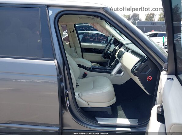 SALGS2SVXJA394348 2018 LAND ROVER RANGE ROVER Gray Vista interior delantera