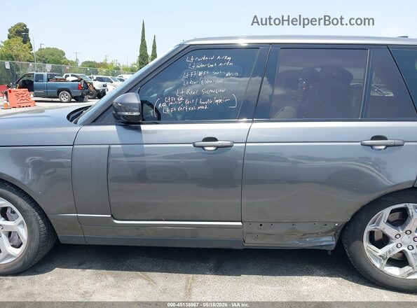 SALGS2SVXJA394348 2018 LAND ROVER RANGE ROVER Gray 