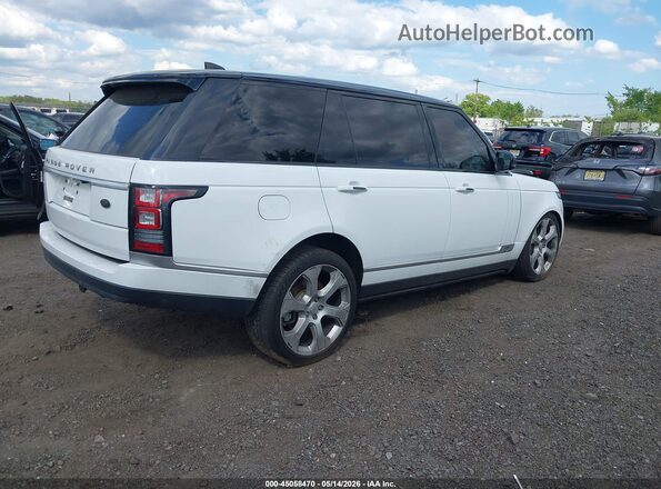 SALGS5FE1HA367707 2017 LAND ROVER RANGE ROVER Белый Задняя правая четверть