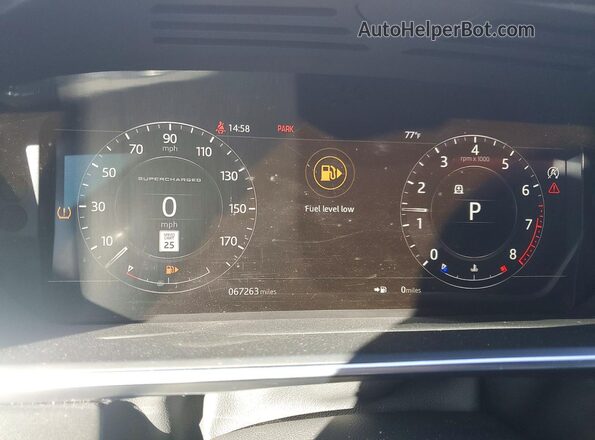 SALGS5RE1JA391748 2018 LAND ROVER RANGE White ხელსაწყოთა პანელის ხედი