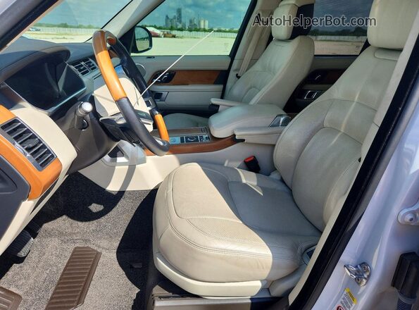 SALGS5RE2KA535227 2019 LAND ROVER RANGE White Вид салону спереду