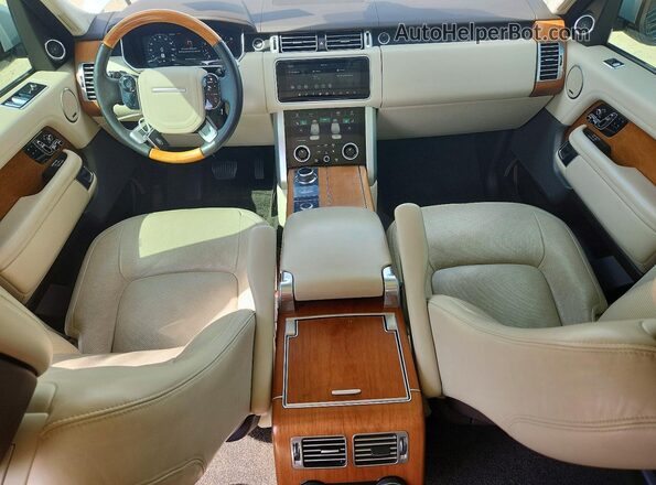 SALGS5RE2KA535227 2019 LAND ROVER RANGE White Вид панелі приладів