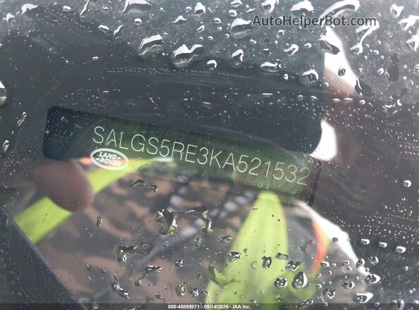 SALGS5RE3KA521532 2019 LAND ROVER RANGE ROVER Black 