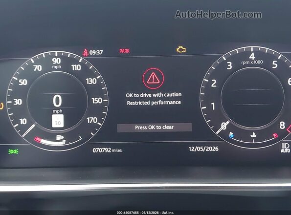 SALGS5SE0MA430148 2021 LAND ROVER RANGE ROVER Black 
