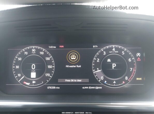 SALGS5SE7LA571734 2020 LAND ROVER RANGE ROVER Черный Вид задних сидений