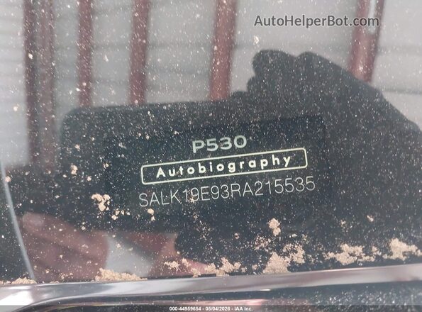 SALK19E93RA215535 2024 LAND ROVER RANGE ROVER White ძრავის განყოფილების ხედი