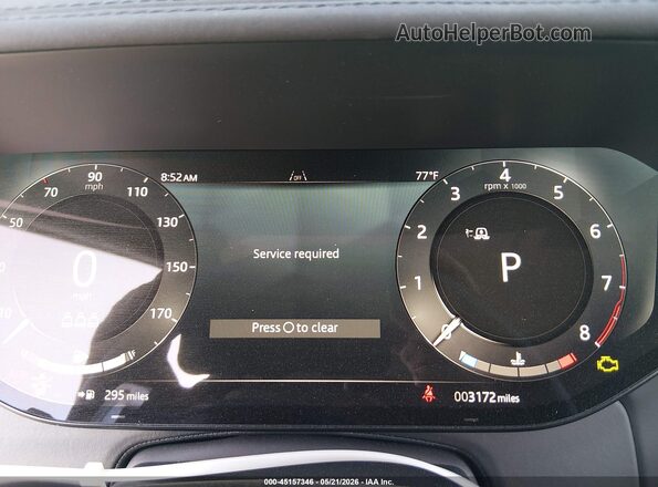 SALKP9E91SA291372 2025 LAND ROVER RANGE ROVER Черный Вид задних сидений