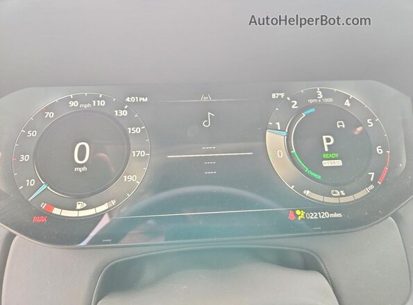 SALKP9F43SA285138 2025 LAND ROVER RANGE White Instrument cluster view