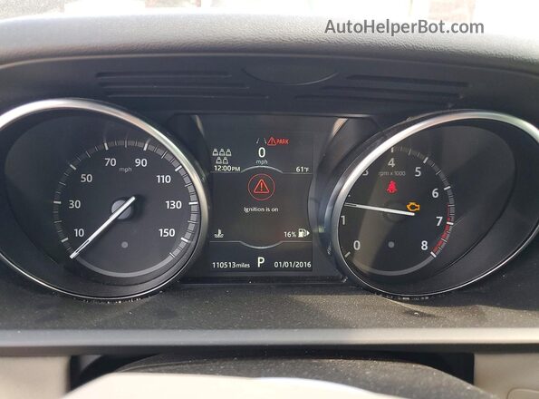 SALRG2RV9L2426722 2020 LAND ROVER DISCOVERY Белый Вид щитка приборов