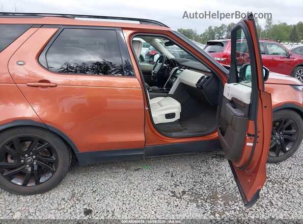 SALRHBBV1HA020003 2017 LAND ROVER DISCOVERY Orange Вид салону спереду