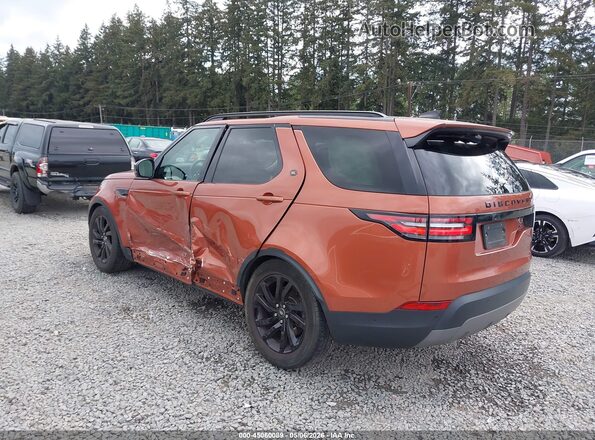 SALRHBBV1HA020003 2017 LAND ROVER DISCOVERY Orange Задня ліва чверть