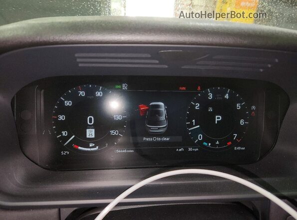 SALRJ2EX9R2490258 2024 LAND ROVER DISCOVERY Black Instrument cluster view
