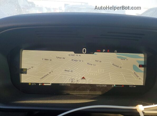 SALRL4EU6S2517580 2025 LAND ROVER DISCOVERY Black Instrument cluster view