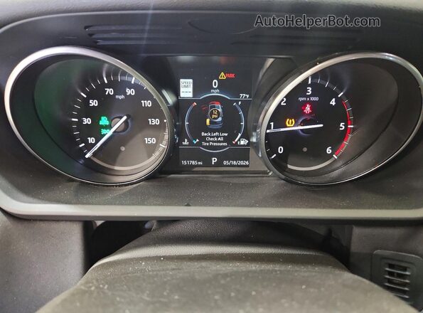 SALRRBBKXHA031097 2017 LAND ROVER DISCOVERY Silver Vista del cuadro de instrumentos