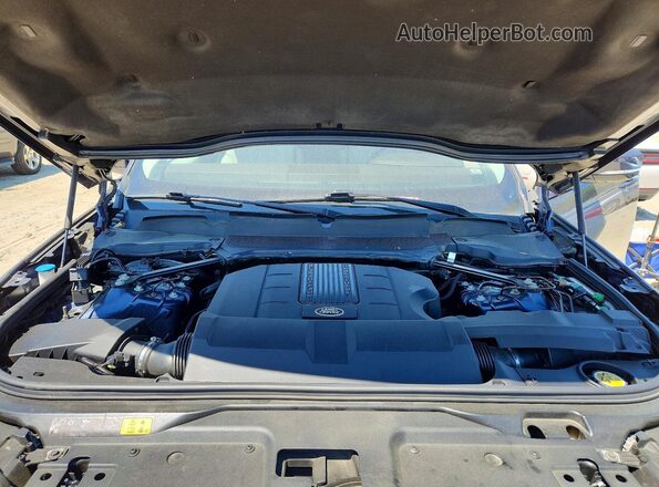 SALRRBBV0HA037338 2017 LAND ROVER DISCOVERY Blue ძრავის განყოფილების ხედი