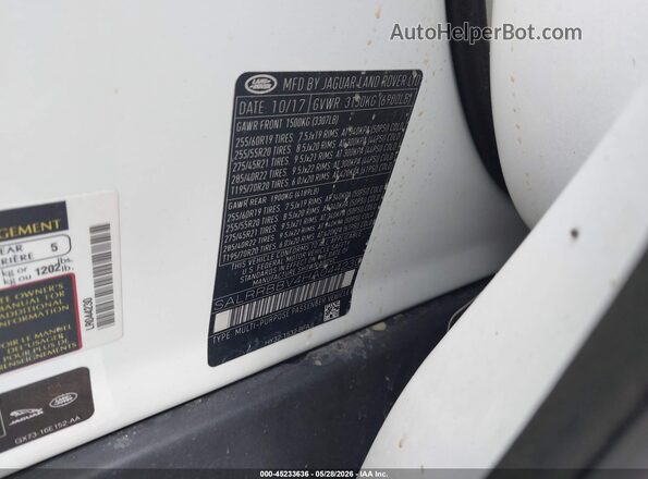 SALRRBBV4HA044230 2017 LAND ROVER DISCOVERY Белый Вид подкапотного пространства