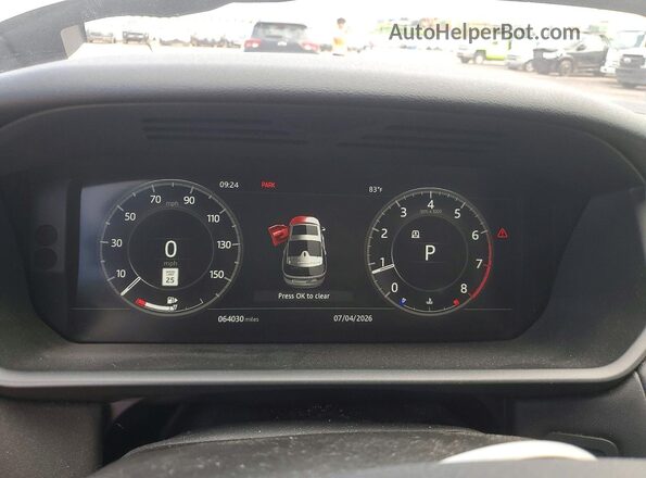 SALRT2RV2JA075358 2018 LAND ROVER DISCOVERY White Vista del cuadro de instrumentos