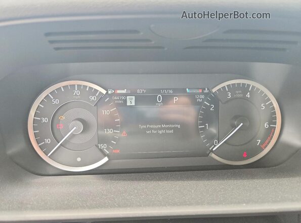 SALRT4EU2P2472838 2023 LAND ROVER DISCOVERY Black Вид щитка приладів