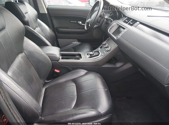 SALVP2RXXJH284536 2018 LAND ROVER RANGE ROVER EVOQUE Black Вид салону спереду