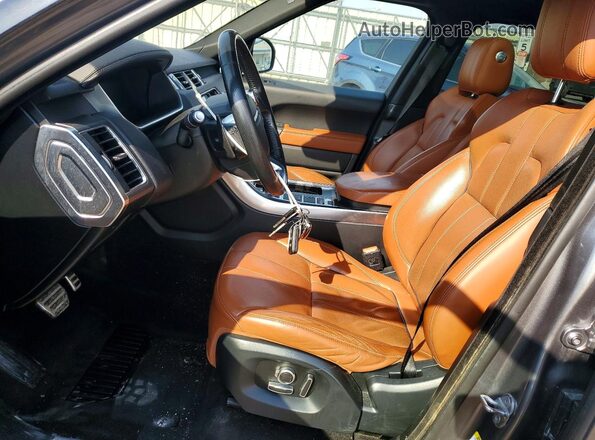 SALWR2EF1GA102705 2016 LAND ROVER RANGE Серый Вид салона спереди