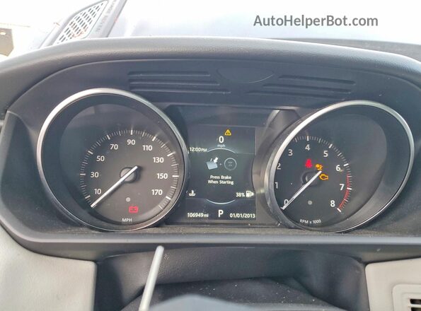SALWR2EF4GA108594 2016 LAND ROVER RANGE Blue Вид щитка приладів