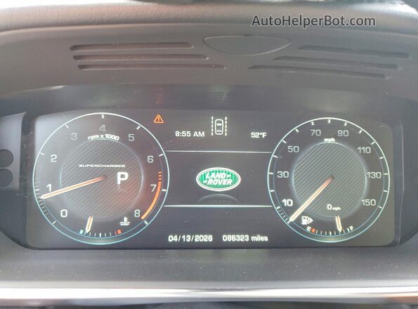 SALWR2EF9GA571945 2016 LAND ROVER RANGE Gray Widok zestawu wskaźników