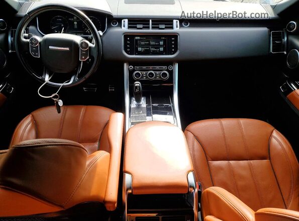 SALWR2EF9GA571945 2016 LAND ROVER RANGE Gray Widok deski rozdzielczej