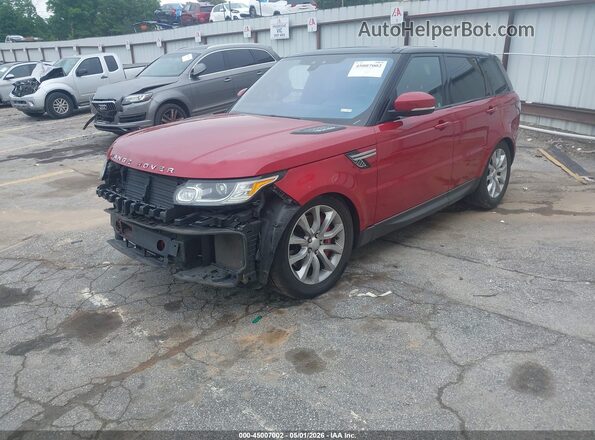 SALWR2FE3HA141867 2017 LAND ROVER RANGE ROVER SPORT Красный Передняя левая четверть