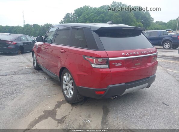 SALWR2FE3HA141867 2017 LAND ROVER RANGE ROVER SPORT Красный Задняя левая четверть
