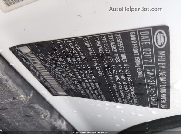 SALWR2FE7HA140169 2017 LAND ROVER RANGE ROVER SPORT White Engine compartment view