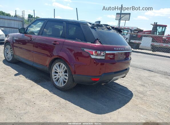 SALWR2FV5HA141322 2017 LAND ROVER RANGE ROVER SPORT Maroon Trasero izquierdo