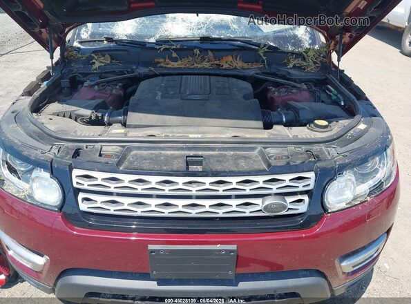 SALWR2FV5HA141322 2017 LAND ROVER RANGE ROVER SPORT Maroon Vista trasera