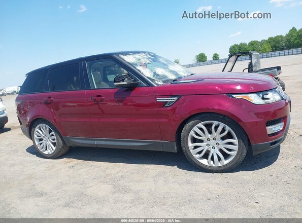 SALWR2FV5HA141322 2017 LAND ROVER RANGE ROVER SPORT Maroon Vista interior trasera