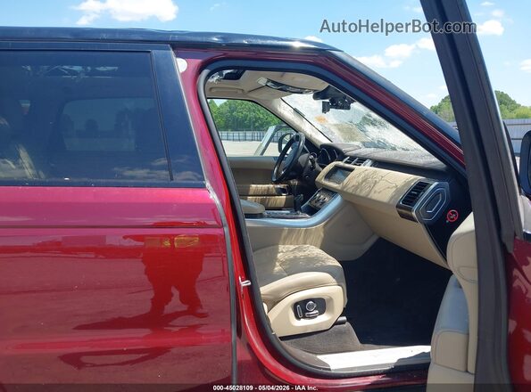 SALWR2FV5HA141322 2017 LAND ROVER RANGE ROVER SPORT Maroon Vista interior delantera