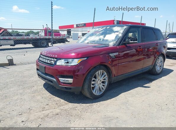 SALWR2FV5HA141322 2017 LAND ROVER RANGE ROVER SPORT Maroon Vista tres cuartos delantera izquierda