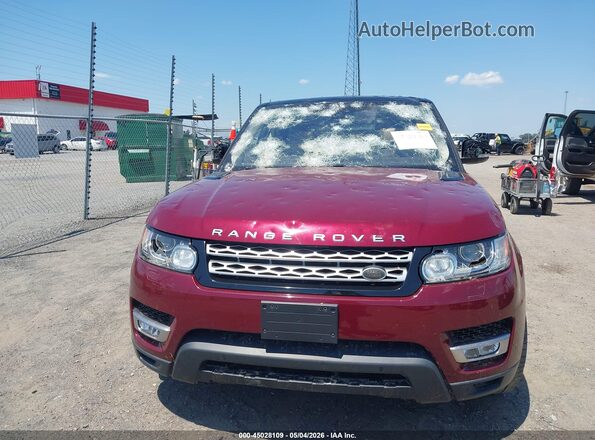 SALWR2FV5HA141322 2017 LAND ROVER RANGE ROVER SPORT Maroon Vista del cuadro de instrumentos