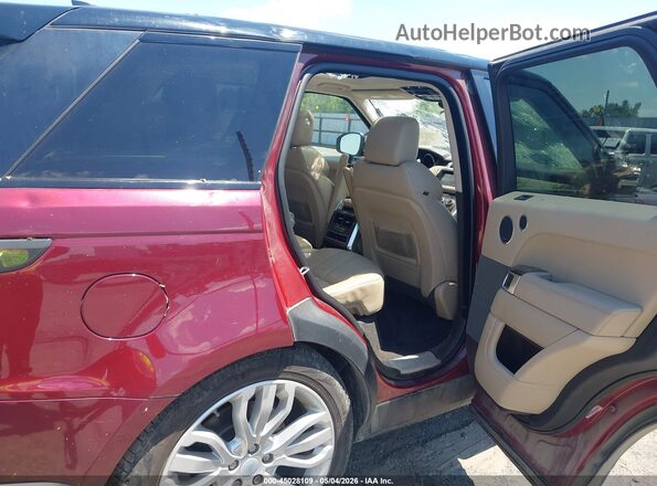 SALWR2FV5HA141322 2017 LAND ROVER RANGE ROVER SPORT Maroon Vista de la etiqueta del VIN