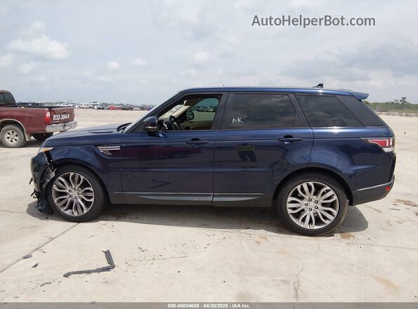SALWR2PF5GA122131 2016 LAND ROVER RANGE ROVER SPORT Blue Widok wnętrza z tyłu