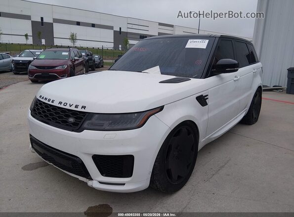 SALWR2RE6KA835357 2019 LAND ROVER RANGE ROVER SPORT White წინა მარცხენა ხედი სამი მეოთხედიდან
