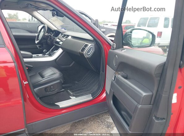 SALWR2RU4KA863830 2019 LAND ROVER RANGE ROVER SPORT Red Widok wnętrza z przodu