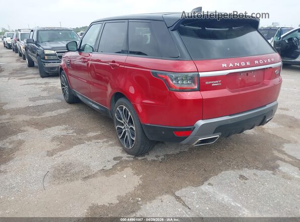 SALWR2RU4KA863830 2019 LAND ROVER RANGE ROVER SPORT Red Tył lewy