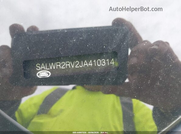 SALWR2RV2JA410314 2018 LAND ROVER RANGE ROVER SPORT White 