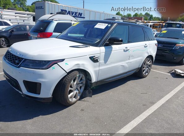 SALWR2RV5KA845393 2019 LAND ROVER RANGE ROVER SPORT Белый Передняя левая четверть
