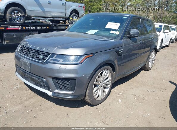 SALWR2RV7JA809624 2018 LAND ROVER RANGE ROVER SPORT Gray Առջևի ձախ երեք քառորդ տեսարան