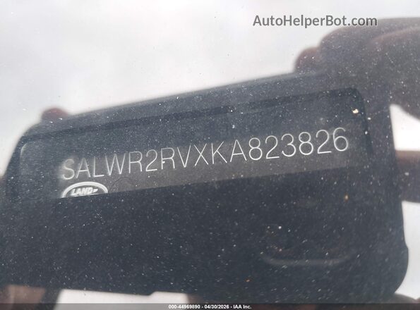 SALWR2RVXKA823826 2019 LAND ROVER RANGE ROVER SPORT Gray 