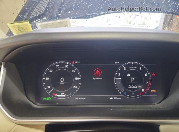 SALWR2SU3LA892134 2020 LAND ROVER RANGE Синий Вид щитка приборов