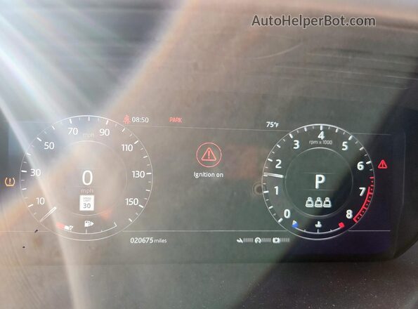 SALWR2SU6LA746729 2020 LAND ROVER RANGE Red Սարքավորումների վահանակի տեսք
